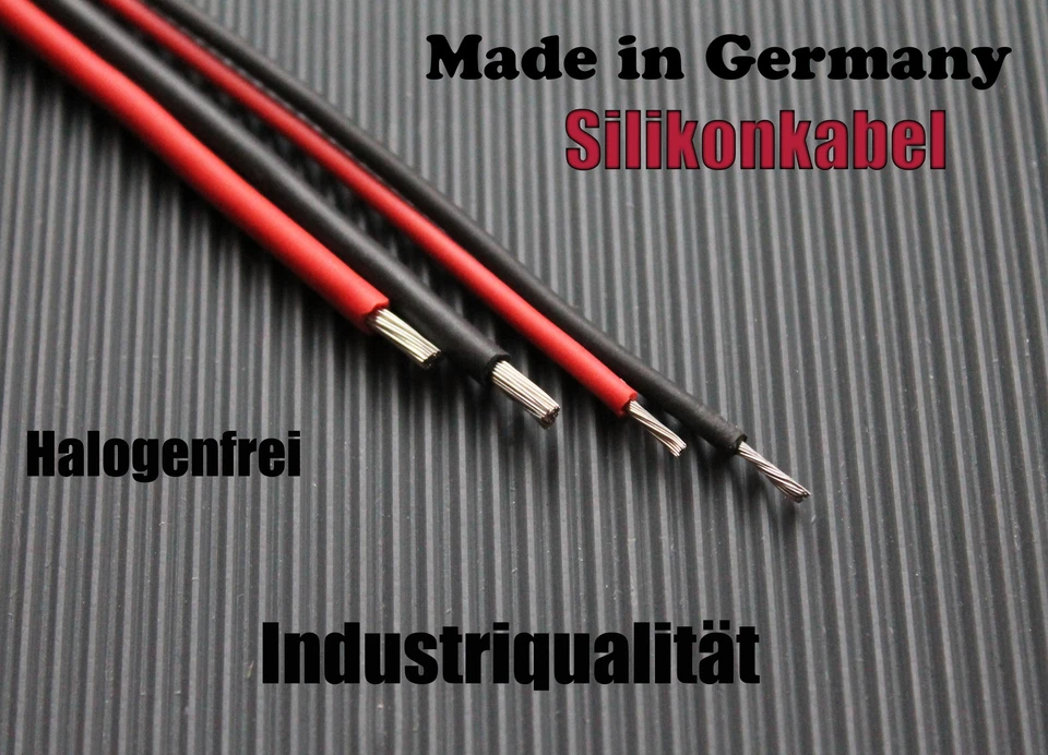 Silikonkabel 1m ÖLFLEX 180 SiF ROT / SCHWARZ Silikonlitze