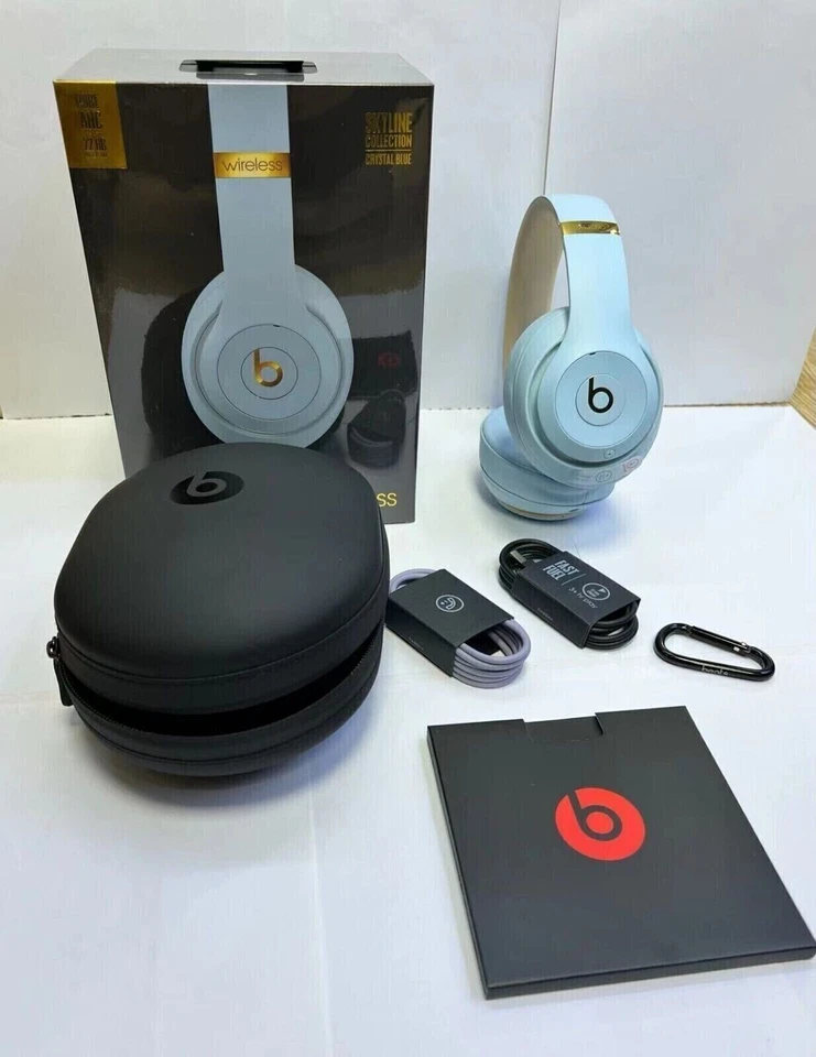 Ice Blue Beats by Dr. Dre Studio3 Wireless Bluetooth Kopfhörer Neu und versiegelt - Bild 4 von 4