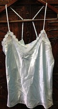 New Flora Nikrooz Womens Lace Trim Chemise, Bridal Blue, Medium