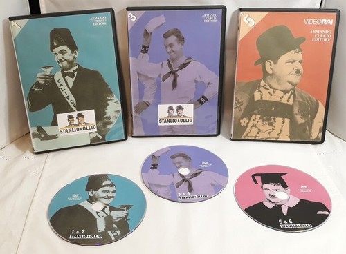 STANLIO & OLLIO 3 DVD corti Curcio Editore VIDEO RAI 18 cortometraggi film short