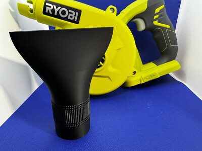 Short Stubby WIDE Nozzle For Ryobi R18TB 18v blower Detailing