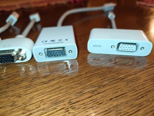 Lot of 4 Apple Compatible Adapters 15 pin D Male to Varied Interfaces See Photos - 第 4/7 張圖片