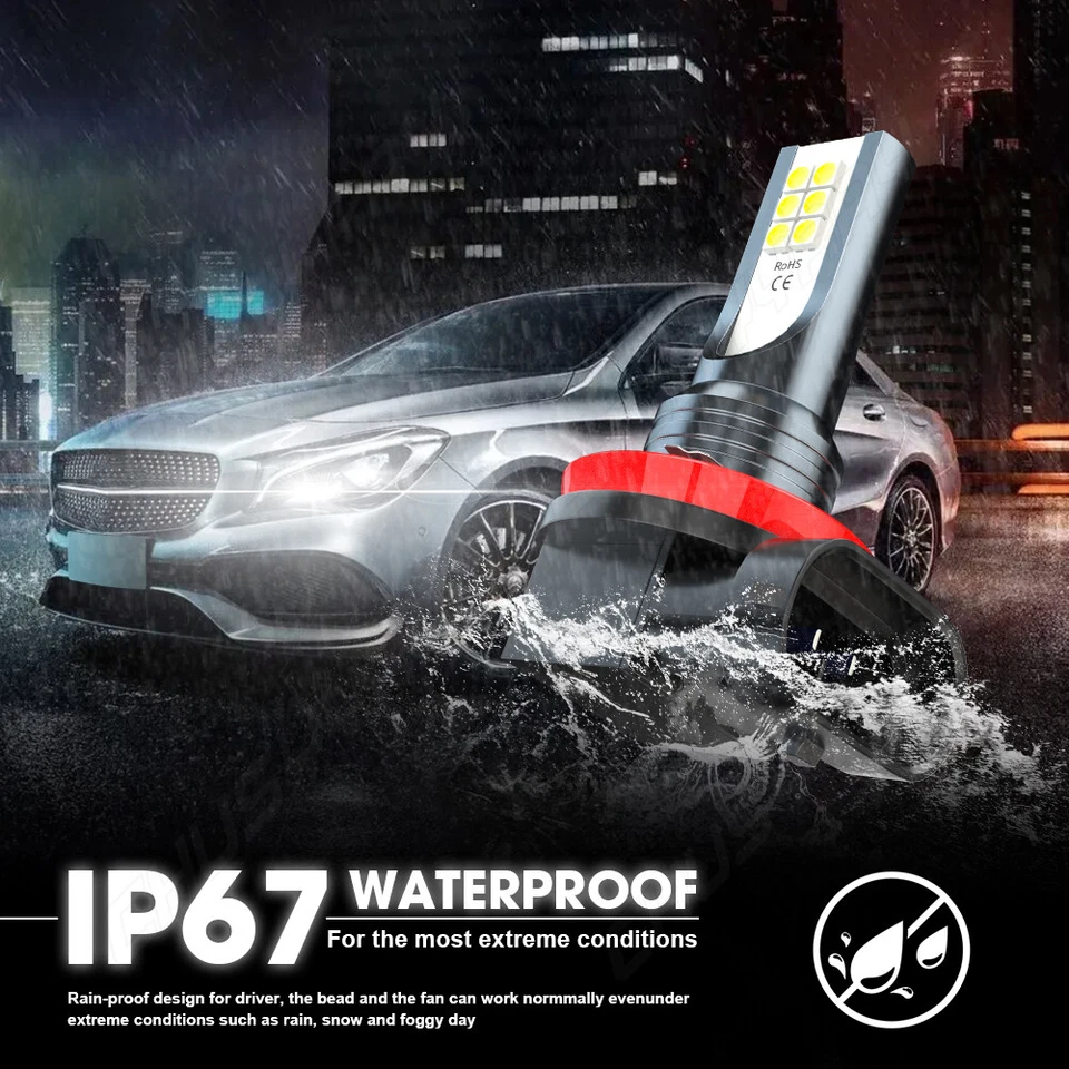 LED Fog Light H11 Driving Lamps Fit BMW 320i 328i 335i 525i 528i 535i xDrive H8 - Image 4 of 4