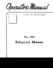International 100 Balanced Sickle Mower Owner's Manual Fast Hitch & Trailer IH