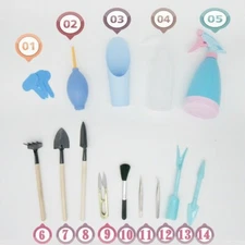 14pcs/set Mini Succulent Transplanting Garden Hand Tool Sets Plant Care New