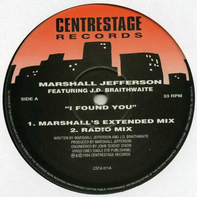 Marshall Jefferson Featuring J.D. Braithwaite 2x12'' Vinyl Schallplatte 229230