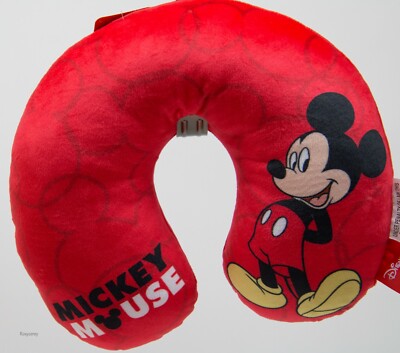 Disney Mickey Mouse 11x13" Red Neck Pillow Travel Accessory NWT 32281163020 | eBay