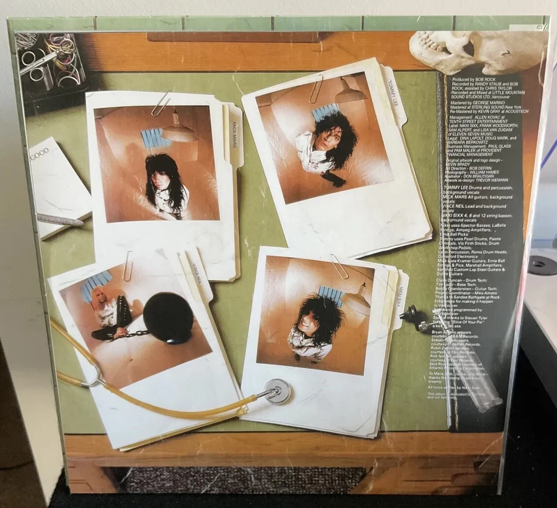 MOTLEY CRUE Dr Feelgood VG++ MAGMA RED VINYL In Shrink With HYPE  STICKER/1000