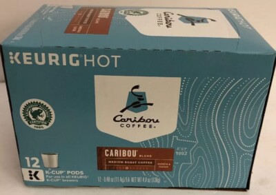 Caribou Coffee Caribou Blend Mittelgerösteter Kaffee Keurig K Cup Tassen 12 St.