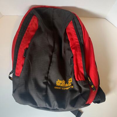 Jack Wolfskin Orient Express II Backpack Black Red | eBay
