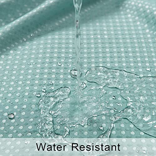 Beach Shower Curtain for The Bathroom Waffle Weave Microfiber 36x72 Aqua - Bild 2 von 6