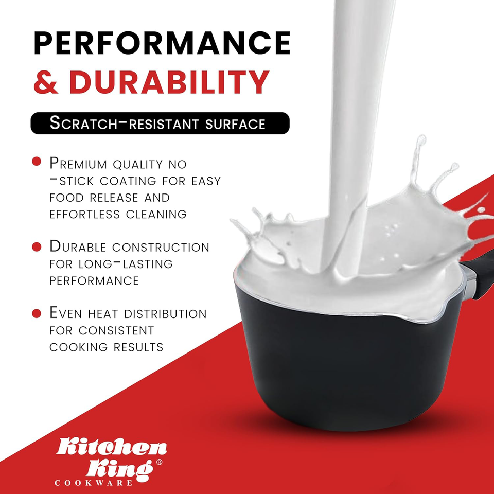Kitchen King Milk Pan Saucepan Non Stick Saucepan, Sauce Pot for Gas