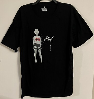 Adult PINK  ''Step Up'' Black T-Shirt (2X-Large)