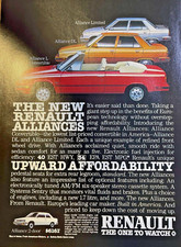 1984 Vintage Magazine Advertisement Renault Alliance The One To Watch