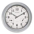 BBB87740 La Crosse Technology 18" Indoor/Outdoor Atomic Galvanized Wall Clock