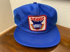 Vintage Dennis Hyrbrids Ag Seed Mesh Trucker Snapback Hat/Cap MADE IN THE USA