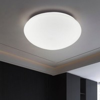 Led Decken Leuchte Rund Weiß Spot Glas Design Beleuchtung Wohn Ess Zimmer Lampe