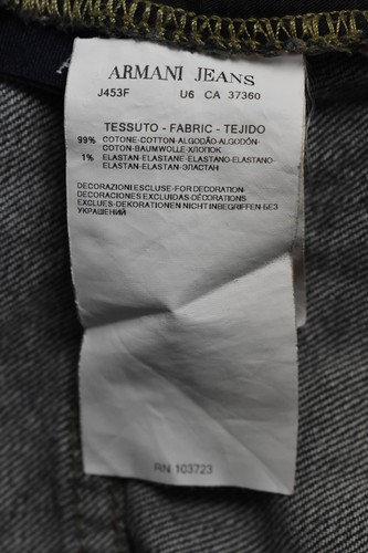 Armani Jeans J453F Herren US 31 Verblichen Reißverschluss Fly Slim Fit Freizeit - Bild 7 von 9