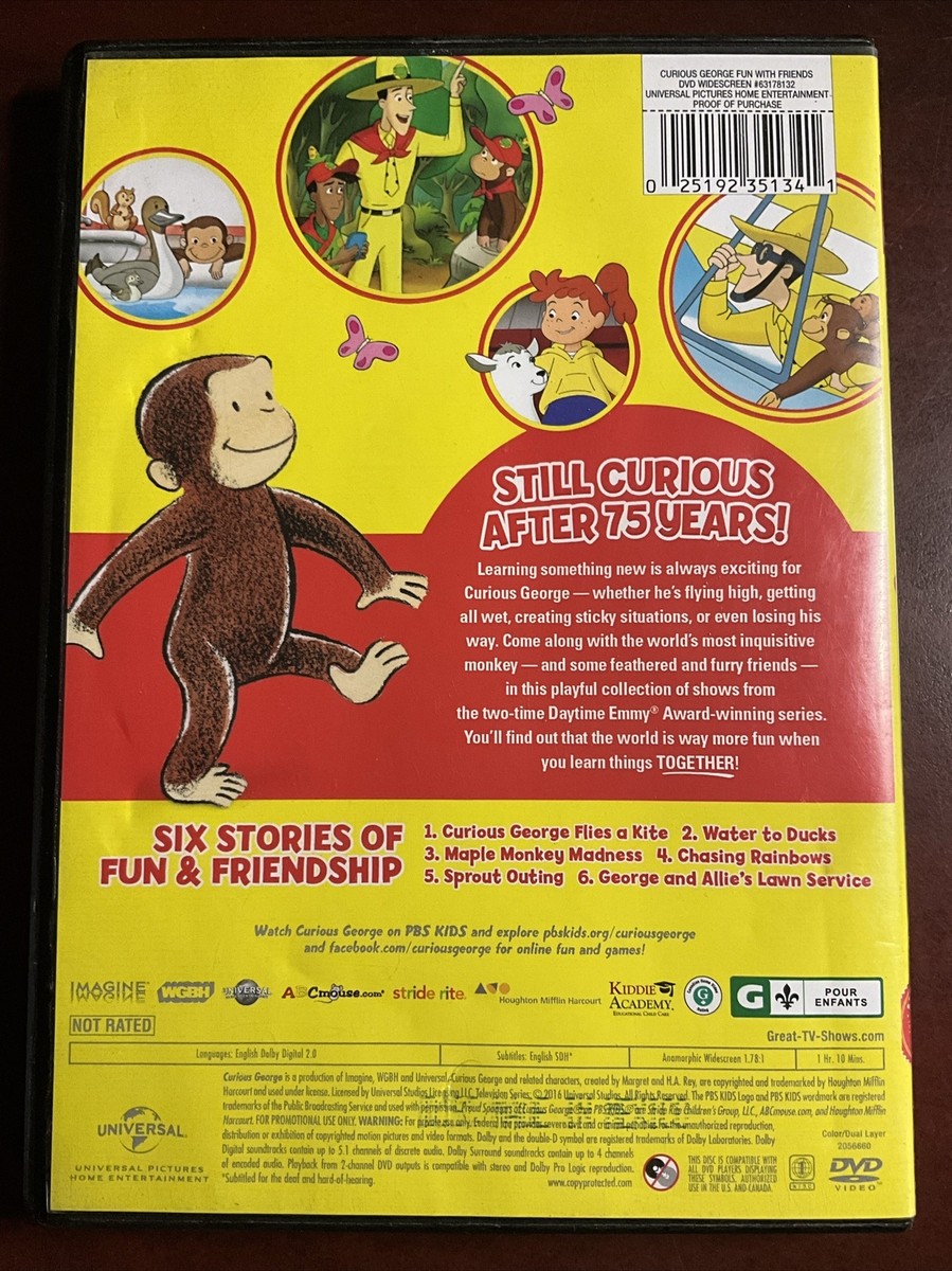 Curious George: Fun With Friends (DVD) 25192351341| eBay