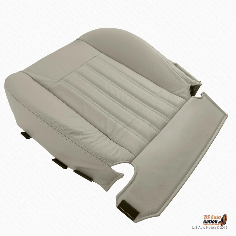 Lincoln Aviator 2003 2004 4x4 - cubierta de asiento de cuero sintético inferior del conductor tostado Foto 2 de 4