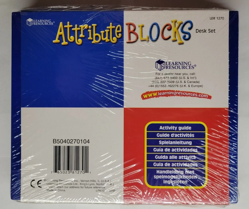 Learning Resources Attribute Blocks Desk Set in Tray - Image 2 of 2