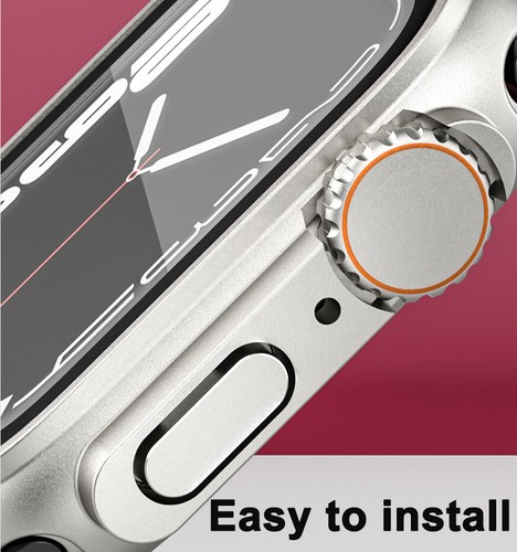 PC Case For Apple Watch Series 8 SE 6 5 7 4 40/41/44/45MM Change to Ultra Cover - Picture 4 of 17