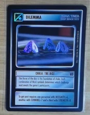 Star Trek CCG Chula The Dice 1E Tournament Foil