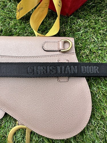 Dior Saddle Belt Pouch Waist Blush Beige Poudre Pink Belt Bag Gold Sold Out - Picture 14 of 19