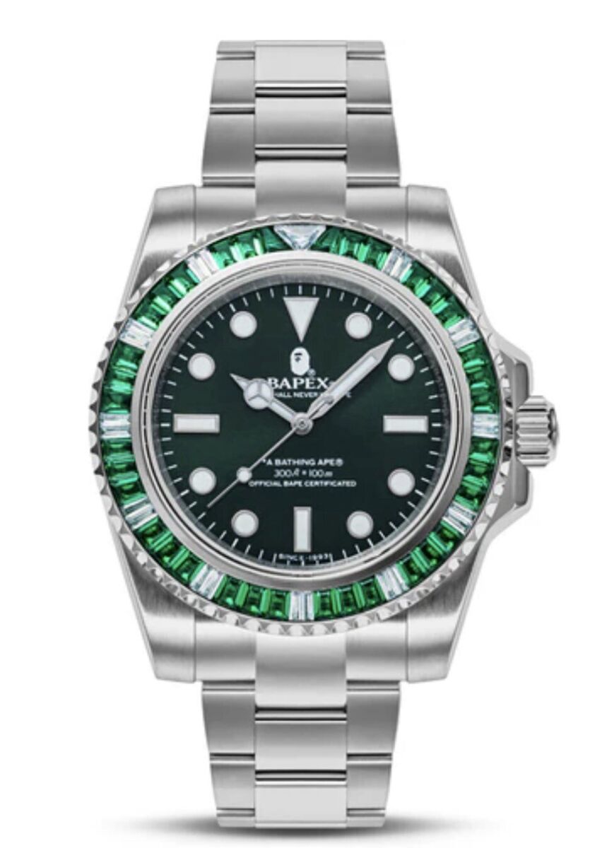 Bape Bapex Type 1 Watch Crystal Stone 1j30-187-008 Green | eBay Bape Bapex Type 1 Watch Crystal Stone 1j30-187-008 Green | eBay