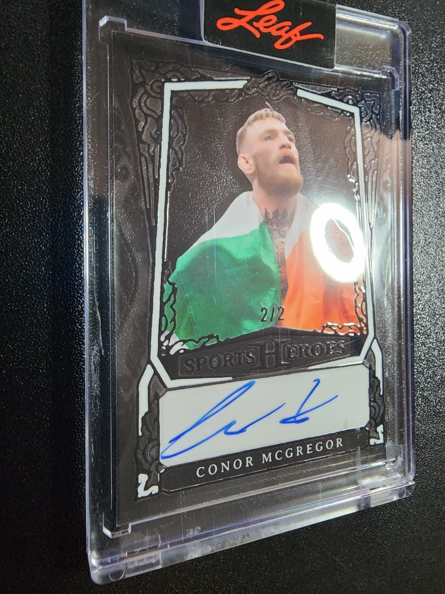 CONOR MCGREGOR 2025 Leaf Sports Heroes PURE BLACK Auto #2/2