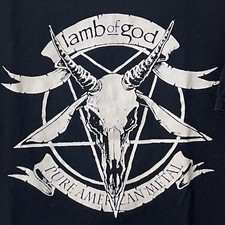 Lamb Of God Pure American Metal Band Tee Men  s Shirt XL Black Graphic Global