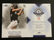 CONNOR FUHRMAN 2021 Perfect Game Card LEAF
