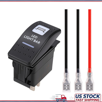 LED Light Bar Rocker Switch 3 Pin 20A/12V ON-OFF Toggle Can-Am Commander Max Mav