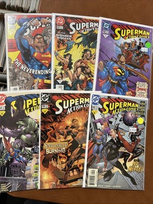 Action Comics Run of 6: VF/NM to NM & Up, #760-765 DC Comics1999/2000 $8 Ship