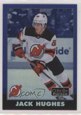 2020-21 O-Pee-Chee Platinum Retro Rainbow Blue 26/149 Jack Hughes #R-42 1os2