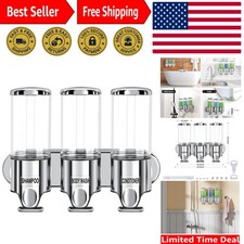 Eco-Friendly Wall-Mounted Soap Dispenser - 3 Chambers for Ultimate Convenience