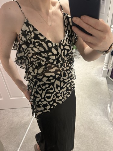 Zara animal print strappy Cami top size XS/small - Picture 9 of 9