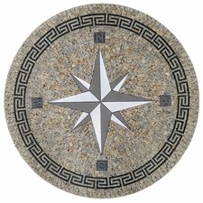 "Antica Roma" Rosone Mosaico in granito lucido Diametro 90 cm COD. RUD-CCC