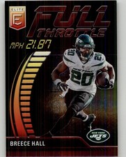 2023 Donruss Elite Breece Hall Full Throttle Pink #FT-BH New York Jets