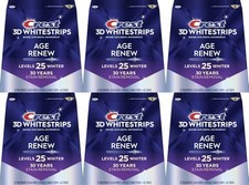 6X= Crest 3D Whitestrips Age Renew 25 Levels Whiter 42 Strips Exp. 02/28