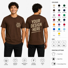 Personalised T Shirt Custom Printed Logo Text Workwear Clubs Event Stag do Party