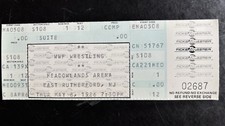 WWF WWE Wrestling Event Unused Ticket | May 8, 1986 Meadowlands Arena