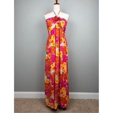 NWT Fashion Nova Nice Life Maxi Dress XL Floral Halter Tropical Boho