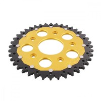 Kettenrad Alu Gold 40-ZäHne 520-Teilung FüR Cagiva N1 125 Planet Bj. 1997-2002