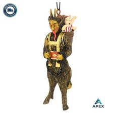 Krampus Ornament Resin Hand Painted 4 Inch Scary Christmas Halloween Tree