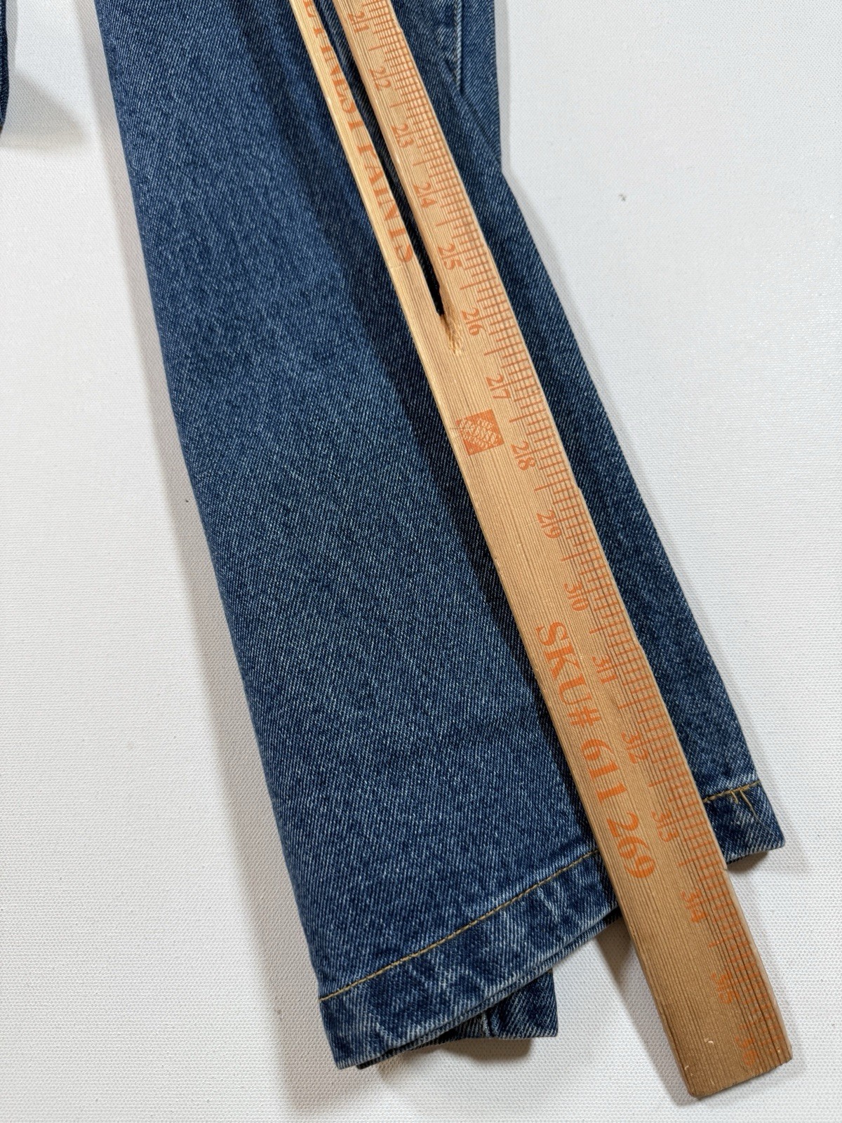 Vintage Jeff Hamilton Jeans Mens 34x34 Blue Denim NBA AOP Patchwork 90s Logo NWT