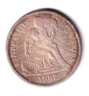 1862-S Liberty Seated Dime, nice