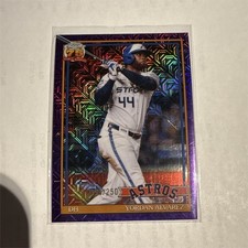 Topps 2026 Series 1 1991 Chrome Silver Pack Mojo #91C-50 Yordan Alvarez 93 /250
