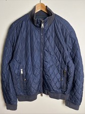 Polo Ralph Lauren Quilted Jacket Mens XL Navy Blue Diamond Padded Casual