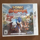 SONIC BOOM SHATTERED CRYSTAL FOR NINTENDO 3DS, FACTORY SEALED